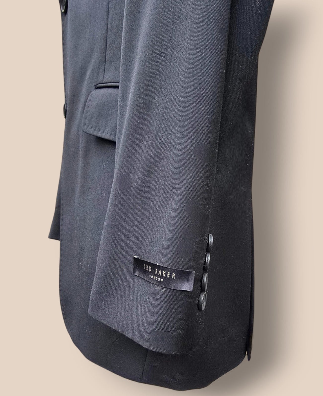 Ted Baker Men's Dark Blue Wool Suit Jacket UK 44 Timeless Fashions