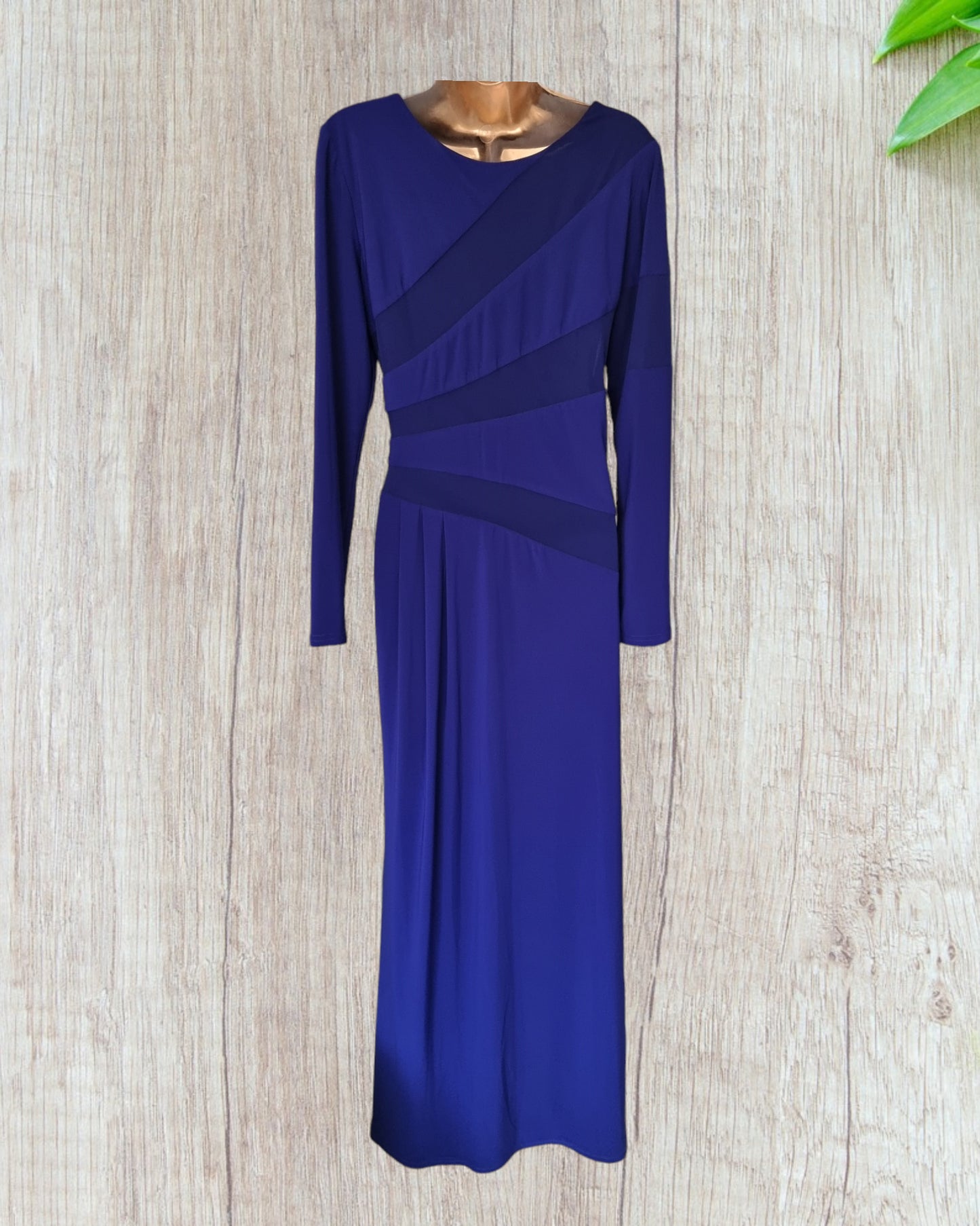 Michaela Louisa Vintage Blue Maxi Dress UK 14 US 10 EU 42 Timeless Fashions