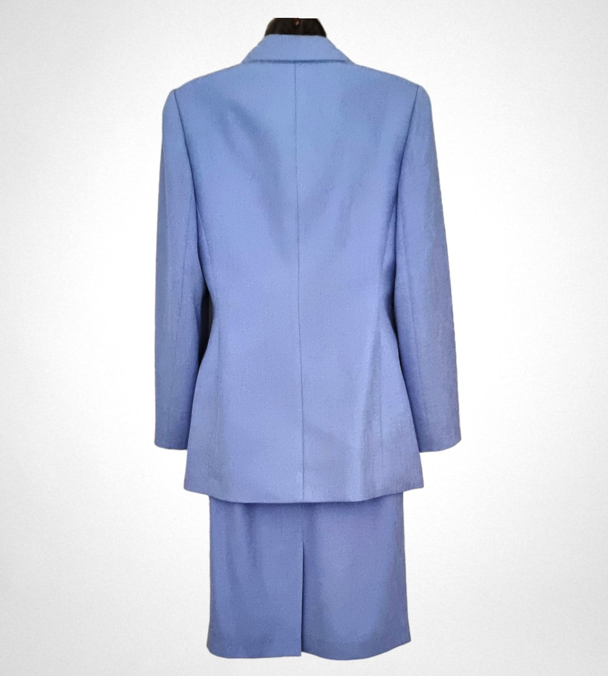 Kasper & Company Women’s Vintage Pale Blue Three Piece Suit UK 10 US 6 EU 38 Timeless Fashions