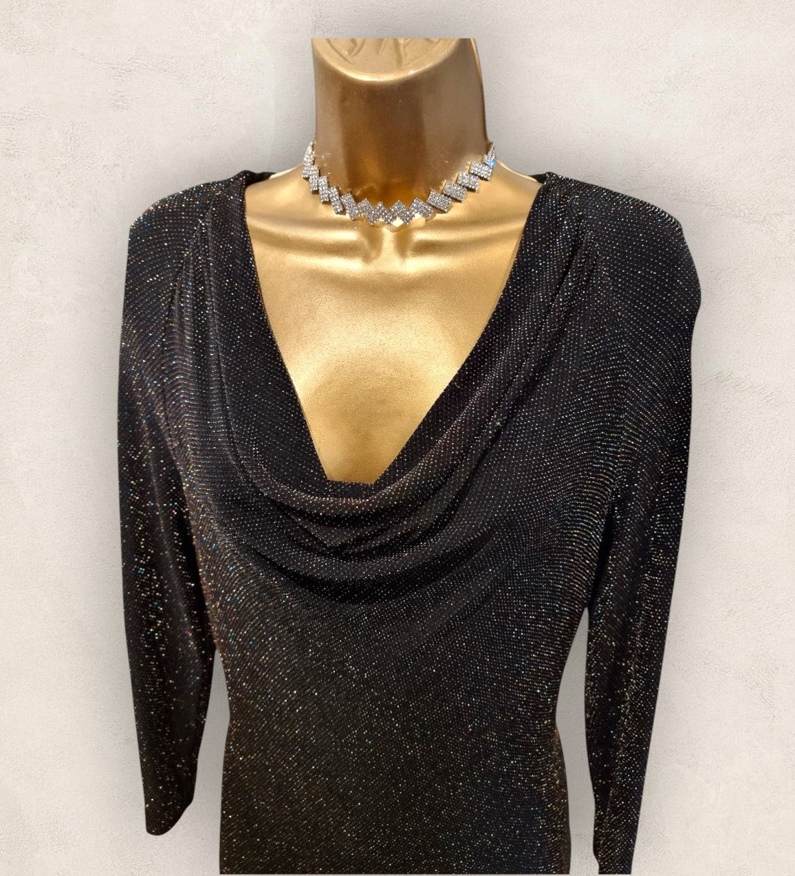 Damsel In a Dress Women’s Black Jersey Style Dress UK 14 US 10 EU 42 Timeless Fashions