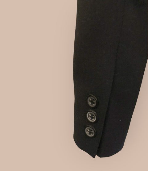 Marks & Spencer Black Double Breasted Jacket UK 10 US 6 EU 38 Timeless Fashions
