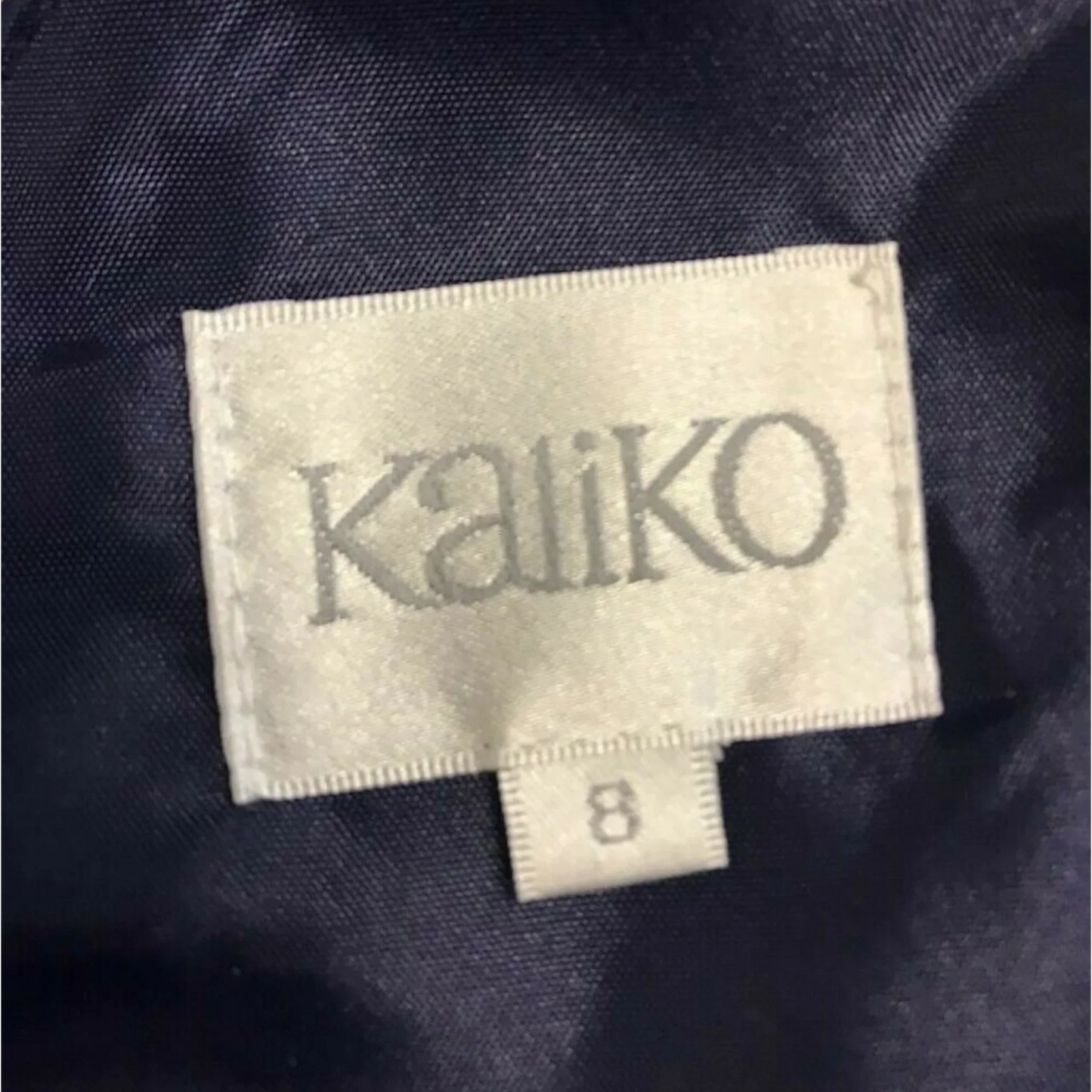 Kaliko Navy Blue Polka Dot 1950's Style Dress UK 8 US 4 EU 36 - Timelessfashions