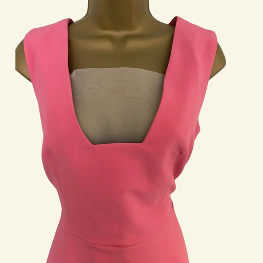 Finery Womens Pink Peplum Top UK 12 US 8 EU 40 - Timelessfashions