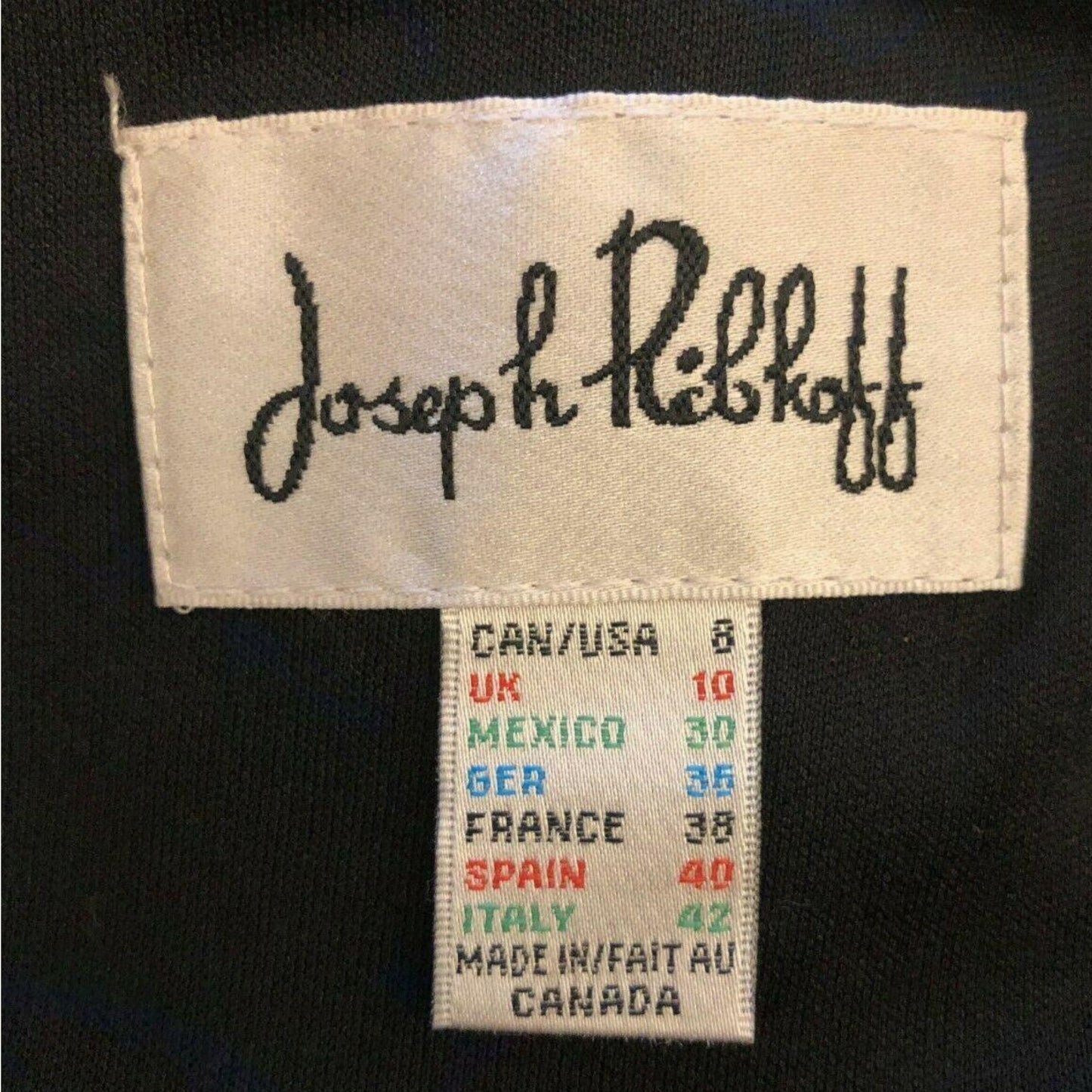 Joseph Ribkoff Black Multicolour Bodycon Dress UK 10 US 6 EU 38 - Timelessfashions