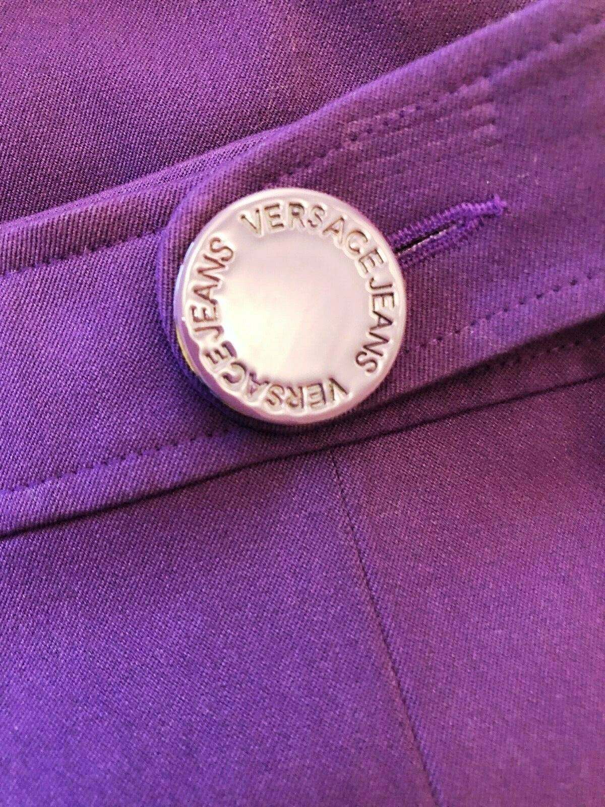 Versace Jeans Women's Purple Midi Pencil Skirt UK 12 US 8 EU 40 IT 44 Timeless Fashions