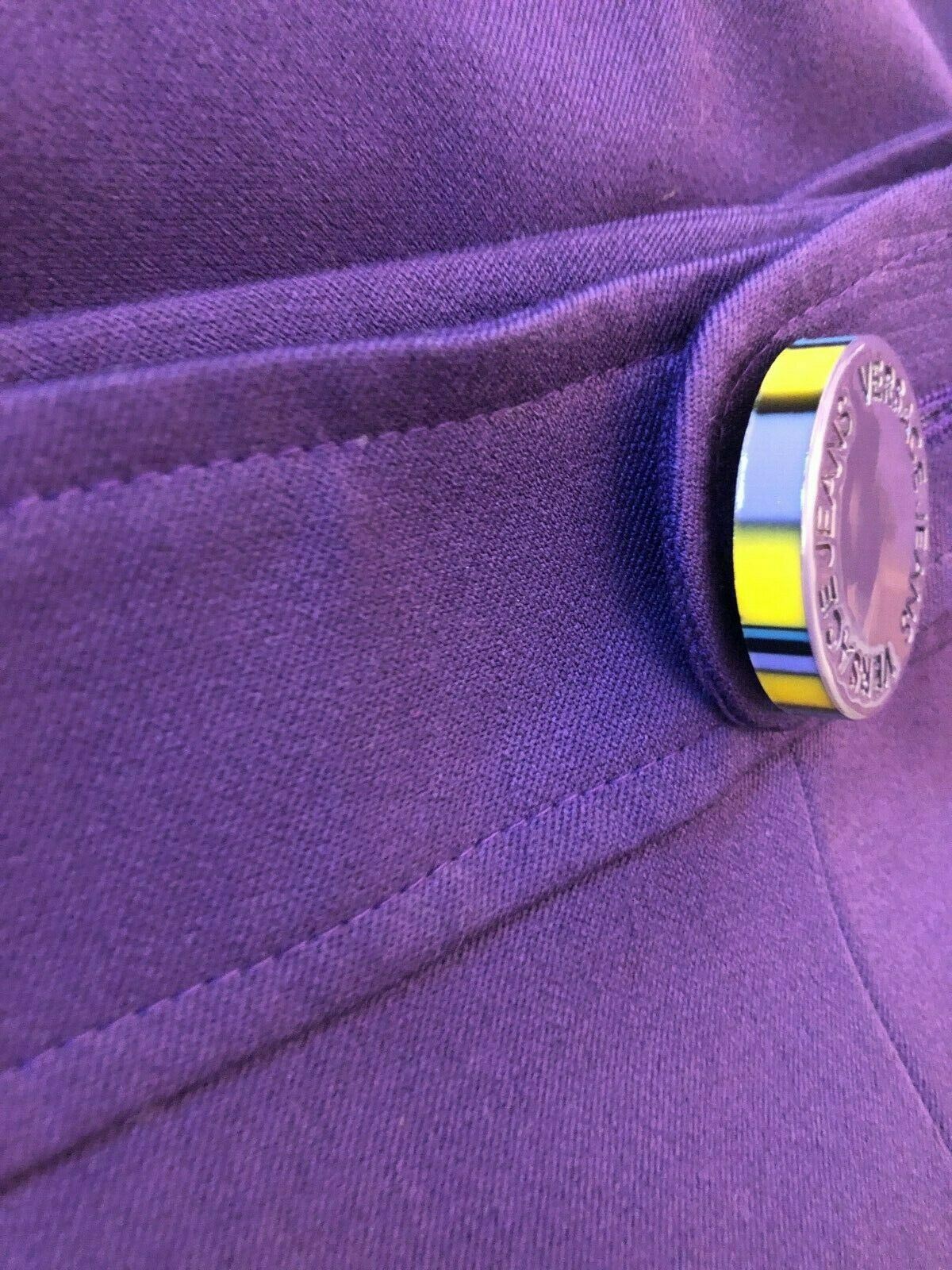 Versace Jeans Women's Purple Midi Pencil Skirt UK 12 US 8 EU 40 IT 44 Timeless Fashions