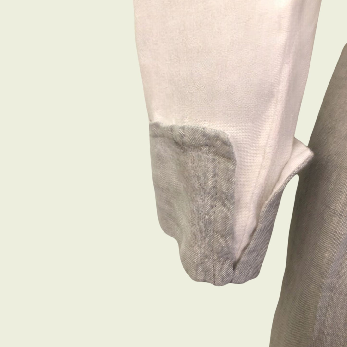 Close-up of a sleeve on a light background
