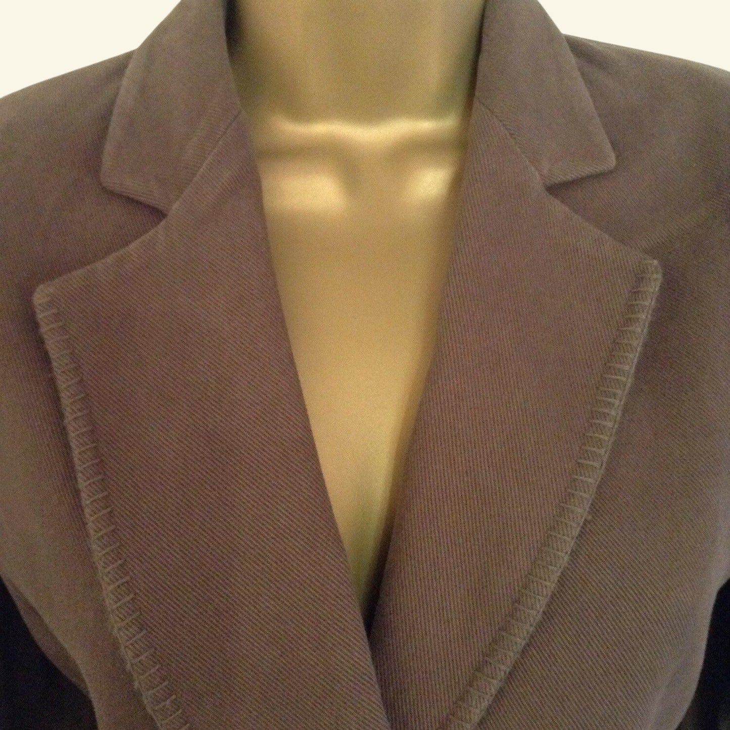 Joseph Khaki Brown Cotton Mix Jacket Blazer UK 10/12 US 6/8 EU 38/40 - Timelessfashions