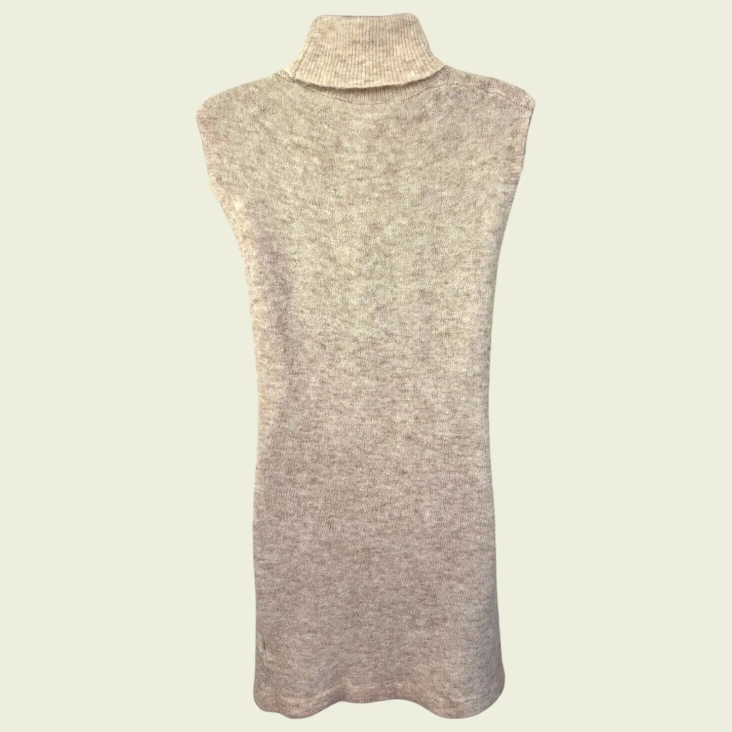Whistles Cream Sleeveless Wool & Alpaca Jumper UK 8 US 4 EU 36 - Timelessfashions