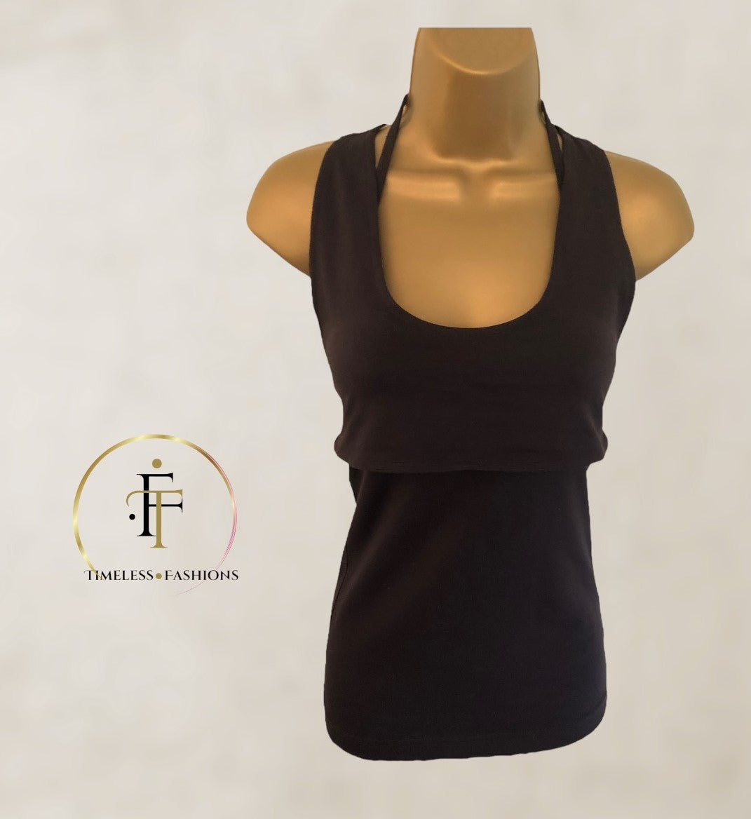 Stella McCartney Womens Adidas Brown Training, Running, Yoga Top UK 10 US 6 EU 38 Timeless Fashions