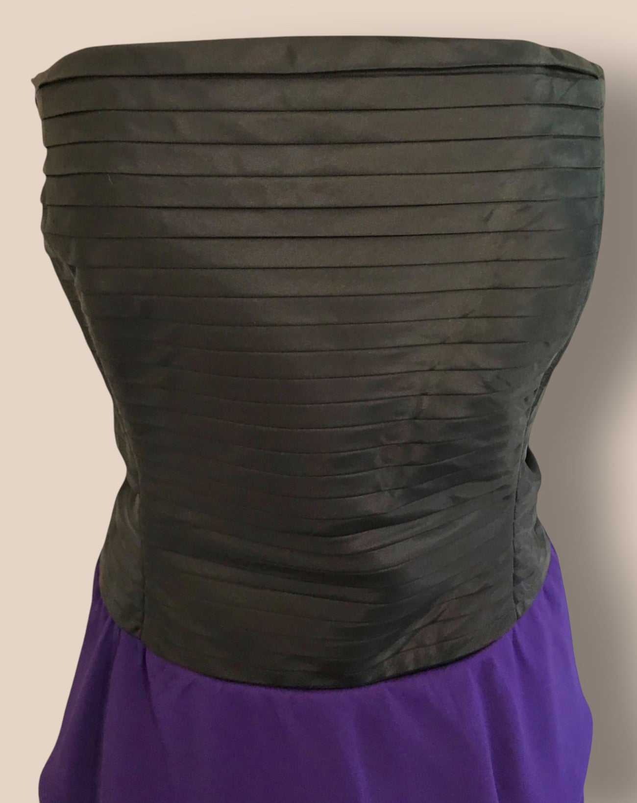 Reiss Women's Black & Purple Helga Evening Dress UK 8 US 4 EU 36 Timeless Fashions
