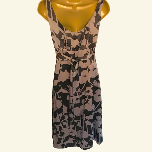 Monsoon Brown Silk Occasion Dress UK 8 US 4 EU 36 - Timelessfashions