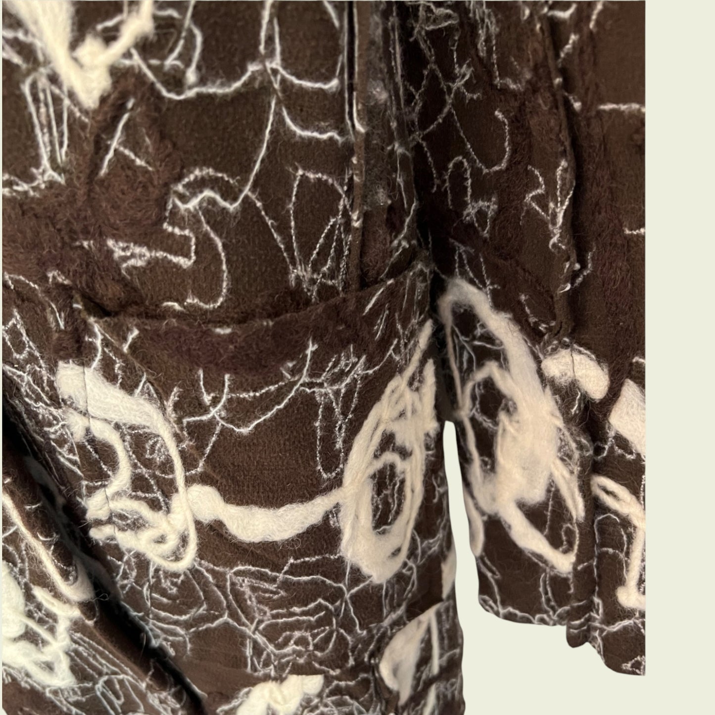 James Lakeland Ladies Brown & Cream Lagenlook Style Coat UK 14 US 10 EU 42 IT 46