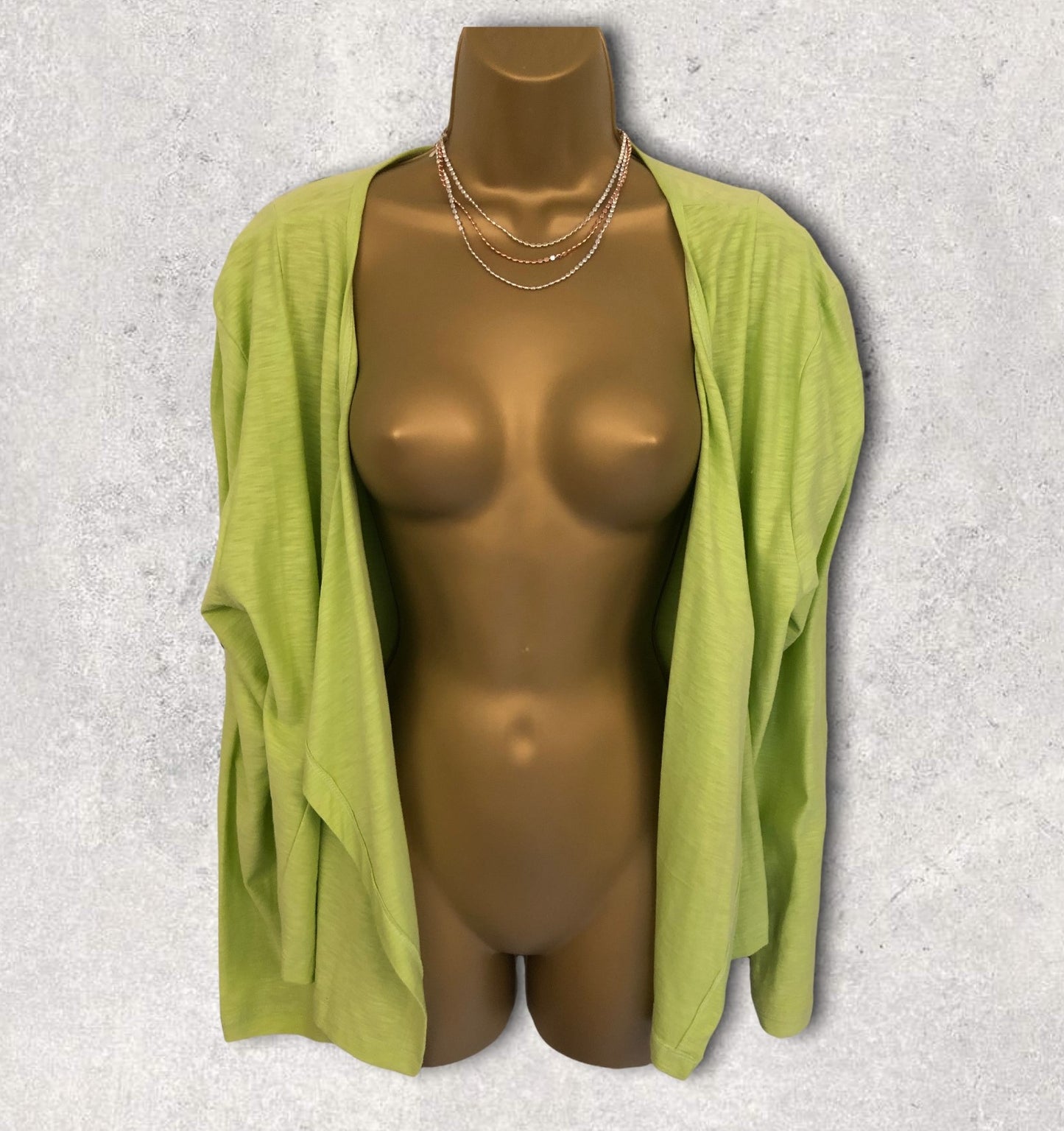 Pomodoro Apple Green Edge to Edge Lightweight Jacket UK 18 US 14 EU 46 Timeless Fashions