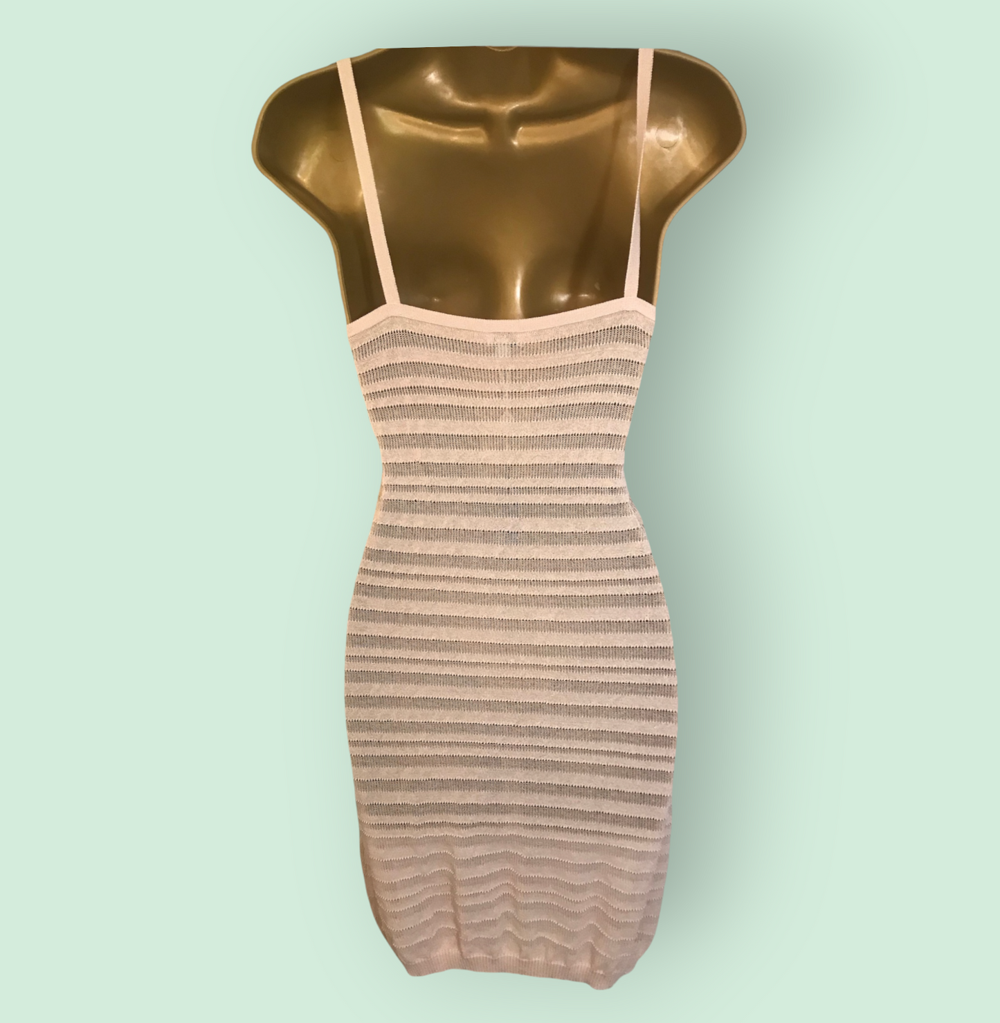 Hoss Intropia Beige Knitted Mini Dress UK 12 US 8 EU 40 Timeless Fashions