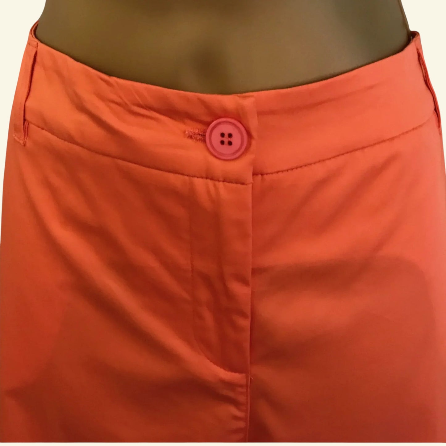 Libra Orange Cotton Summer Jeans Trousers UK 10 US 6 EU 38 - Timelessfashions