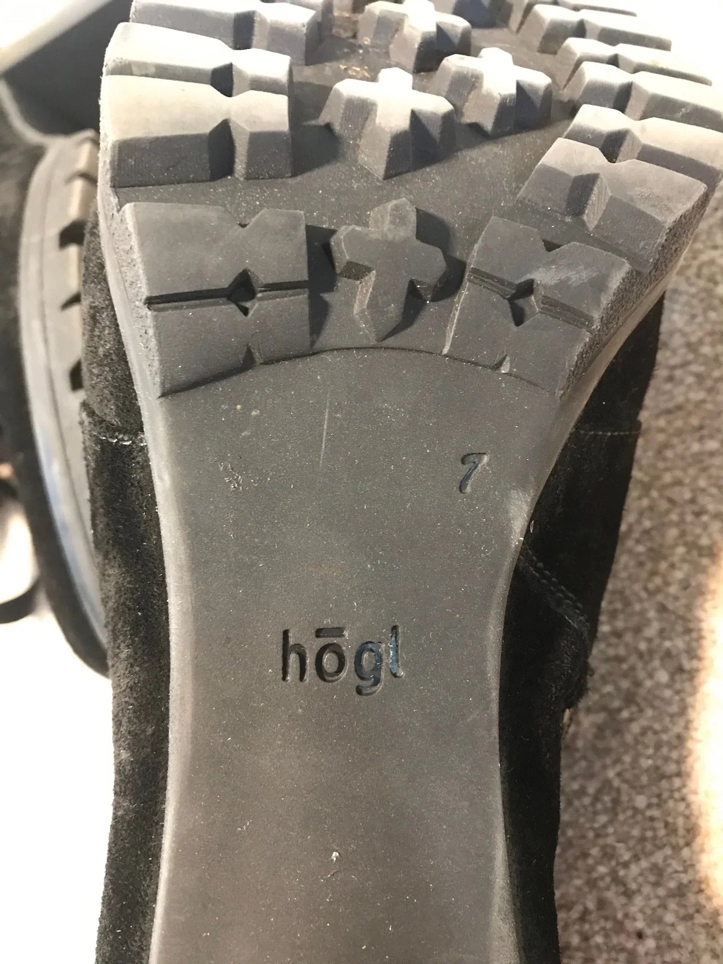 Hogl Women's Black Suede & Leather Ankle Boots UK 7 US 9.5 EU 41 - Timelessfashions