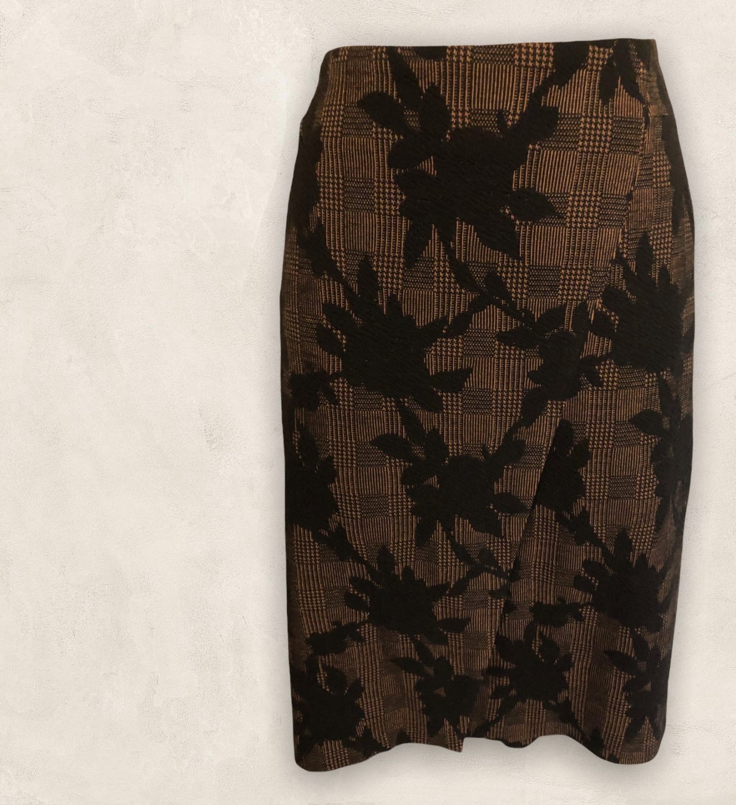 Marie Mero Glazed Ginger Wrap Style Skirt UK 16 EU 44 US 12 Timeless Fashions