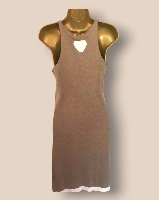 Lounge Lover Brown Soft Knit Dress UK 10 US 6 EU 38 Timeless Fashions