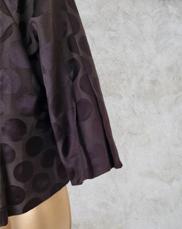 Phase Eight Brown Cotton Lined Cropped Jacket Bolero UK 10 US 6 EU 38 Timeless Fashions