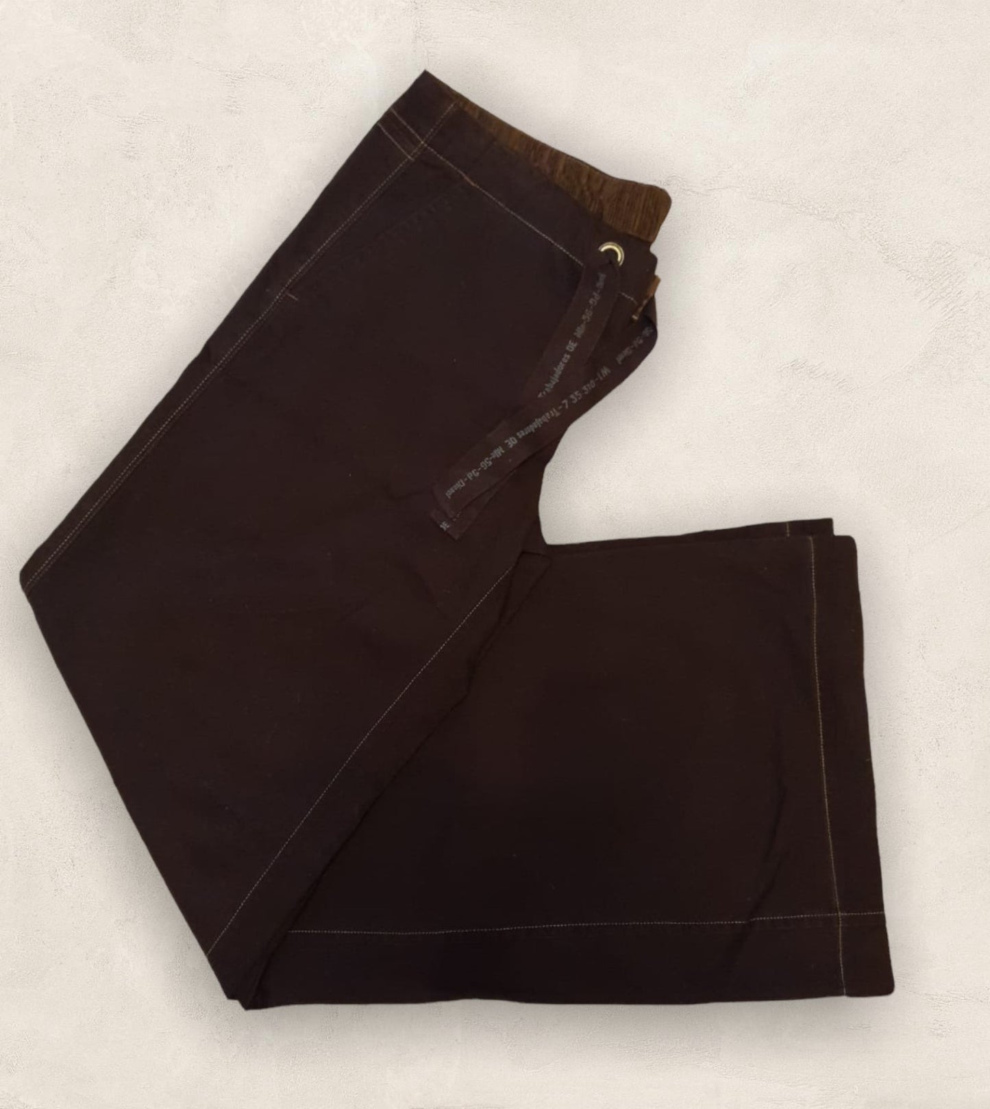 Diesel Deston Pants Brown Cotton Low Rise Flared Work Pants UK 14 US 10 EU 42 Timeless Fashions