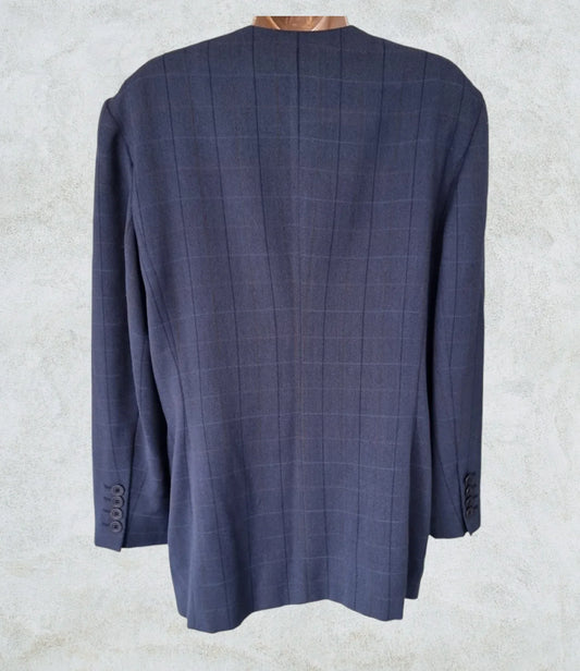 Cerruti 1881 Women's Blue Wool Jacket UK 18 US 14 EU 46 - Timelessfashions