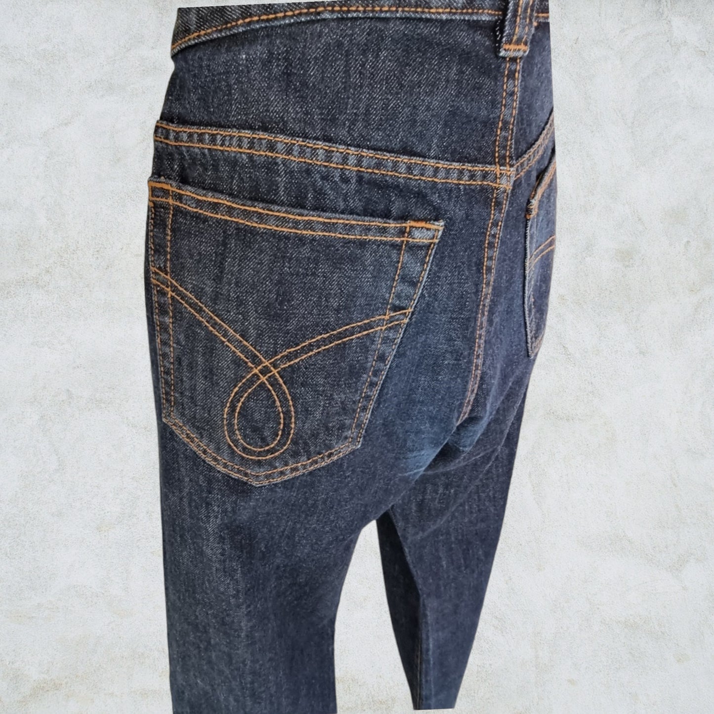 Calvin Klein Women’s Dark Wash Blue High Rise Jeans UK 14 US10 EU 42 IT 46 Timeless Fashions