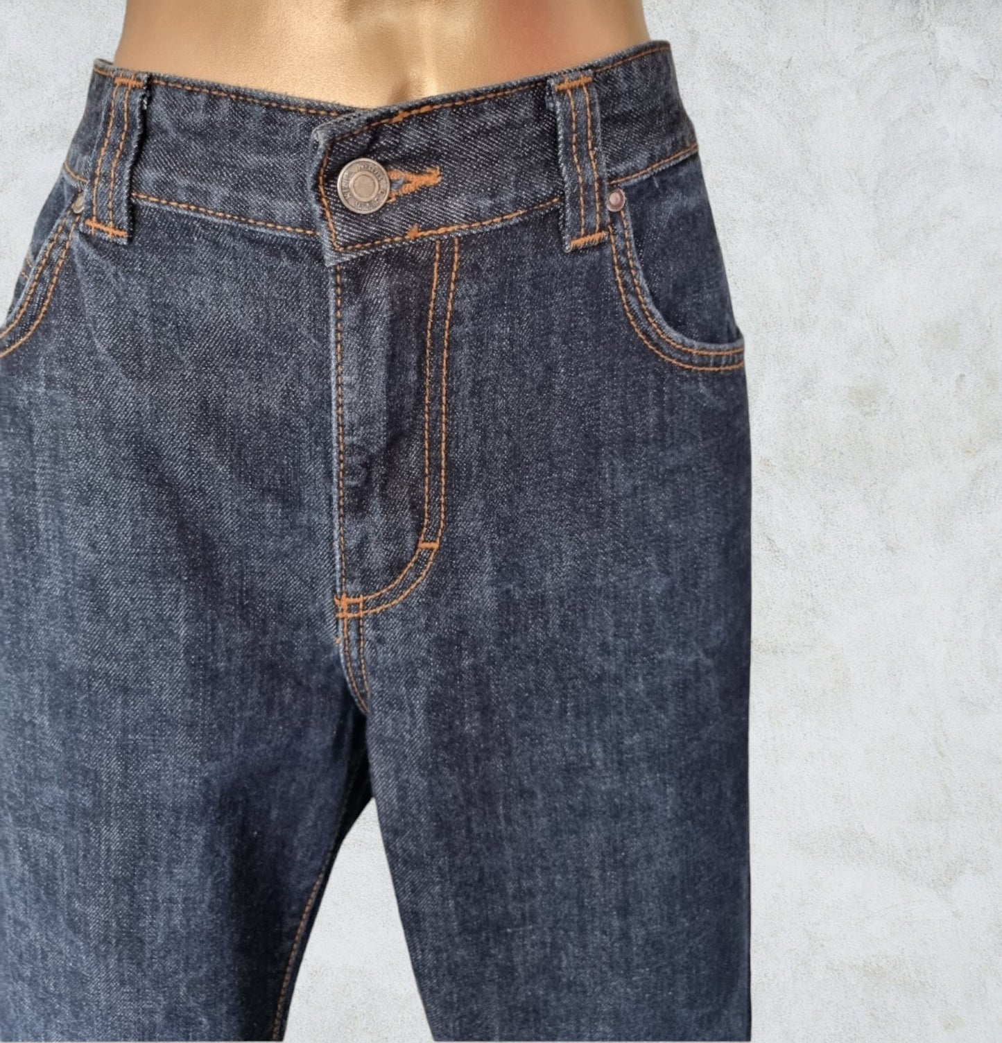 Calvin Klein Women’s Dark Wash Blue High Rise Jeans UK 14 US10 EU 42 IT 46 Timeless Fashions