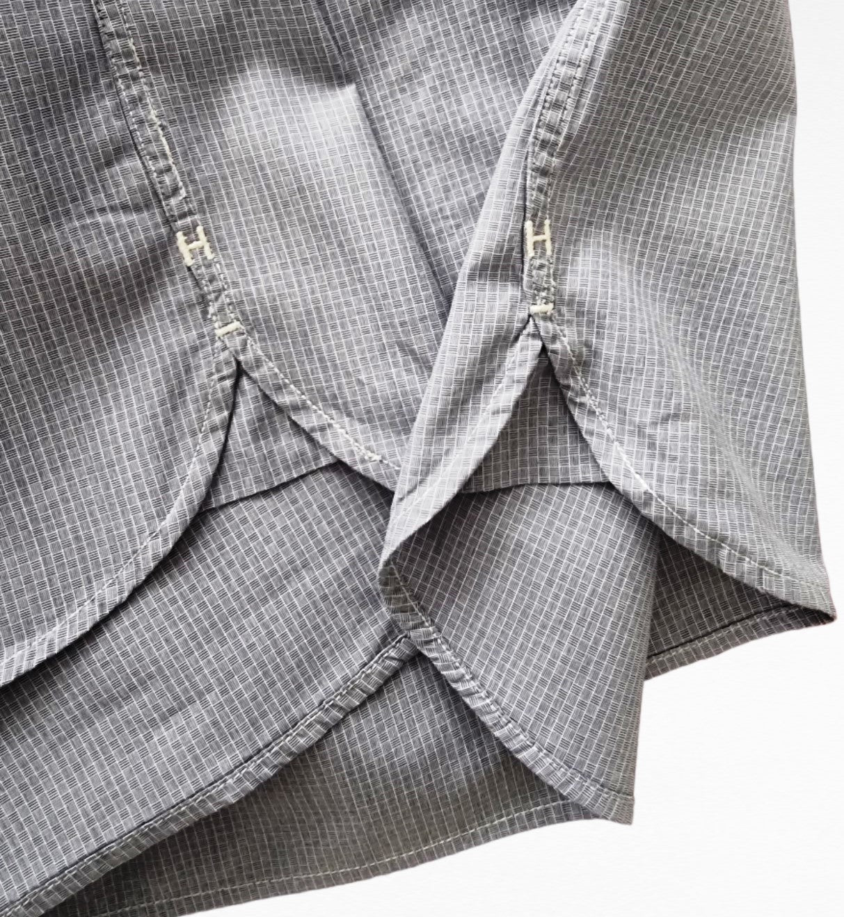 Tommy Hilfiger Men's Blue Check Long Sleeve Oxford Shirt Size 44 16 ½/17 Timeless Fashions