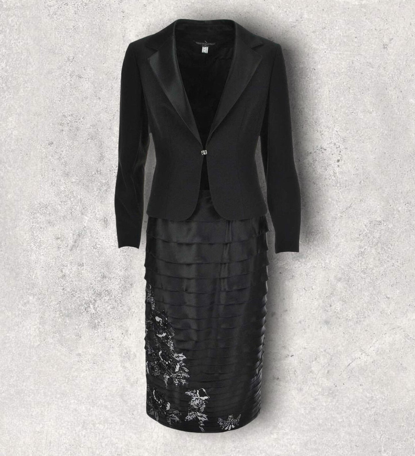 Veni Infantino for Ronald Joyce Womens Black Special Occasion Outfit UK 10 Timeless Fashions