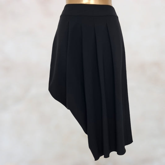 Sportmax by MaxMara Womens Black Asymmetric Hem Skirt UK 10 US 6 EU 38 Timeless Fashions
