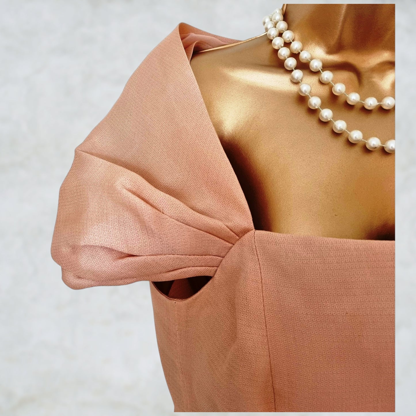 Alberta Ferretti Peach Silk and Cotton Top UK 10 US 6 EU 38 Timeless Fashions