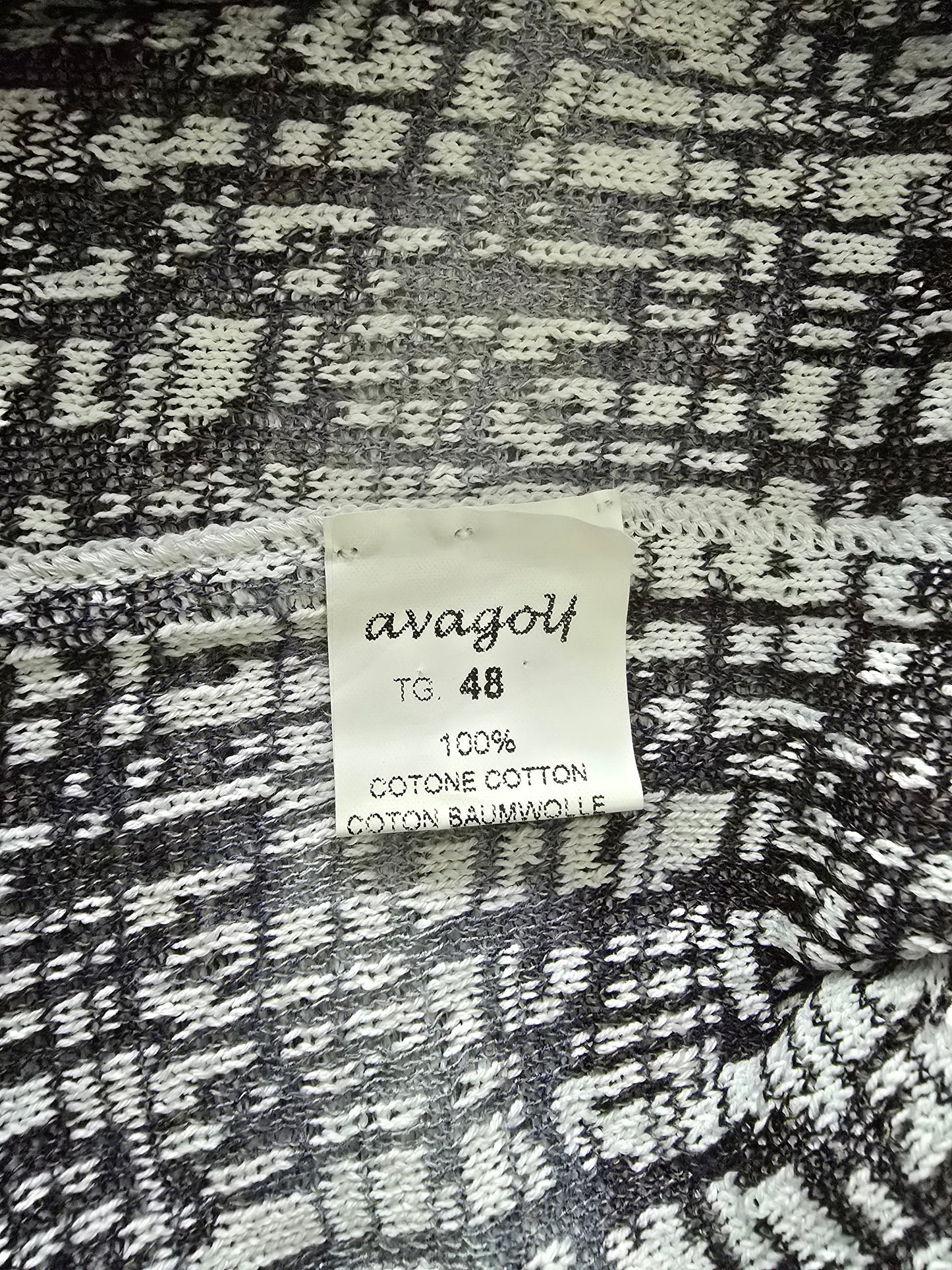 Avagolf Womens Vintage Blue Knitted Jacket UK 12 US 8 EU 40 IT 44 - Timelessfashions