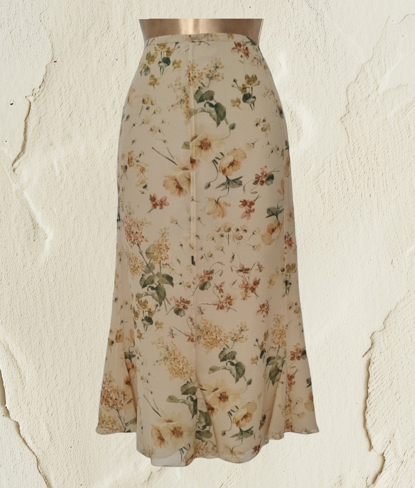 Caroline Charles Studio Vintage Silk Skirt & Blouse Set UK 16 US 12 EU 44 - Timelessfashions