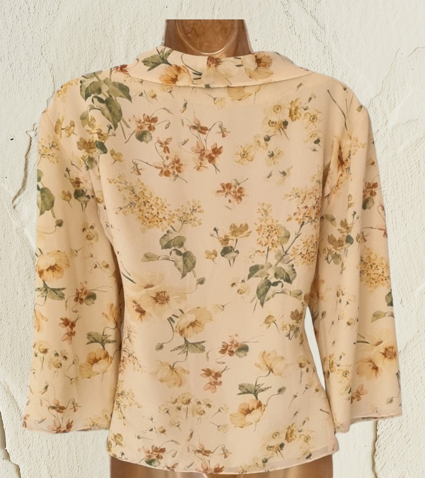 Caroline Charles Studio Vintage Silk Skirt & Blouse Set UK 16 US 12 EU 44 - Timelessfashions