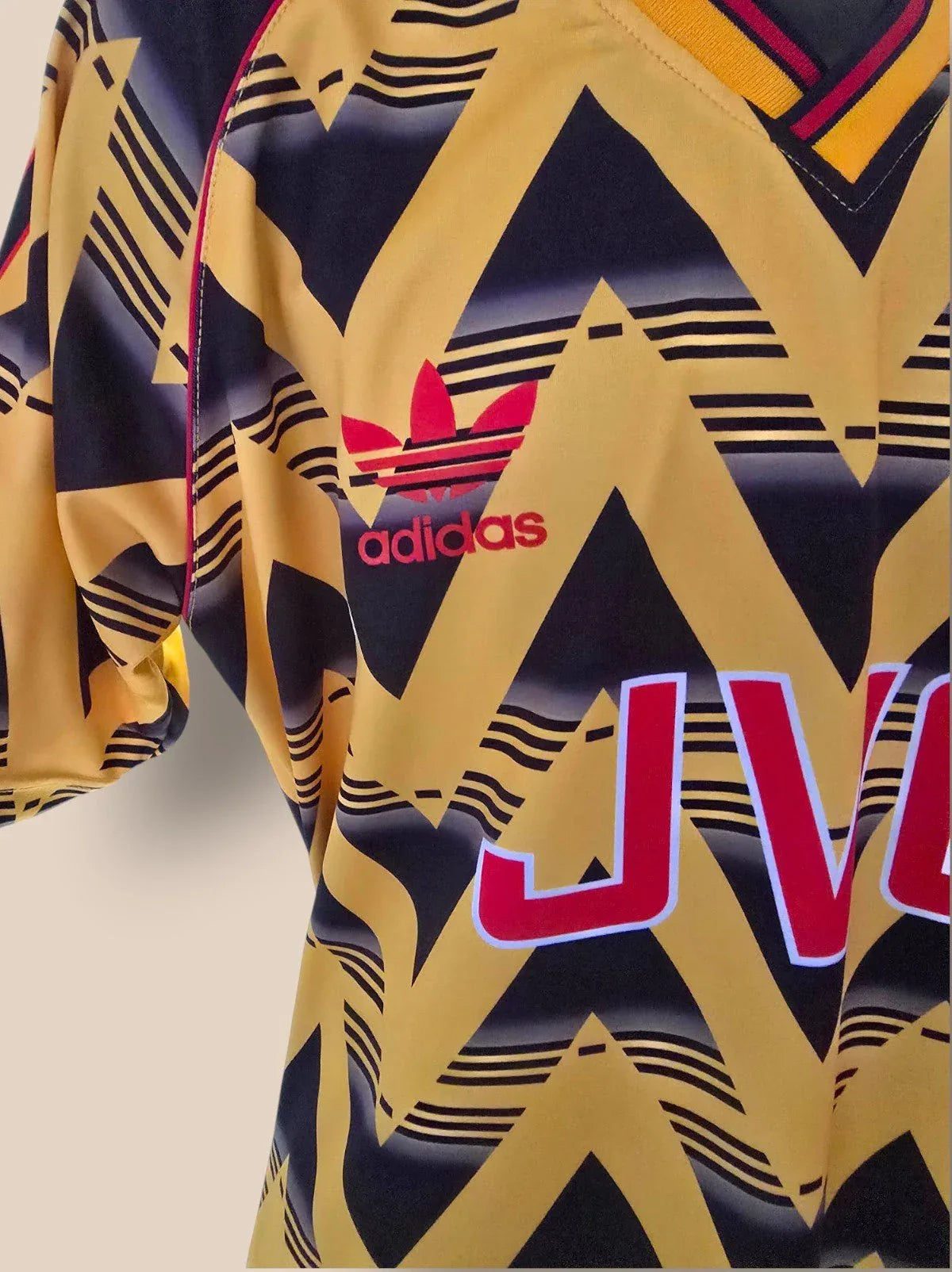Gunners Replica Football Shirt 1991/93 Bruised Banana Retro UK XL - Timelessfashions