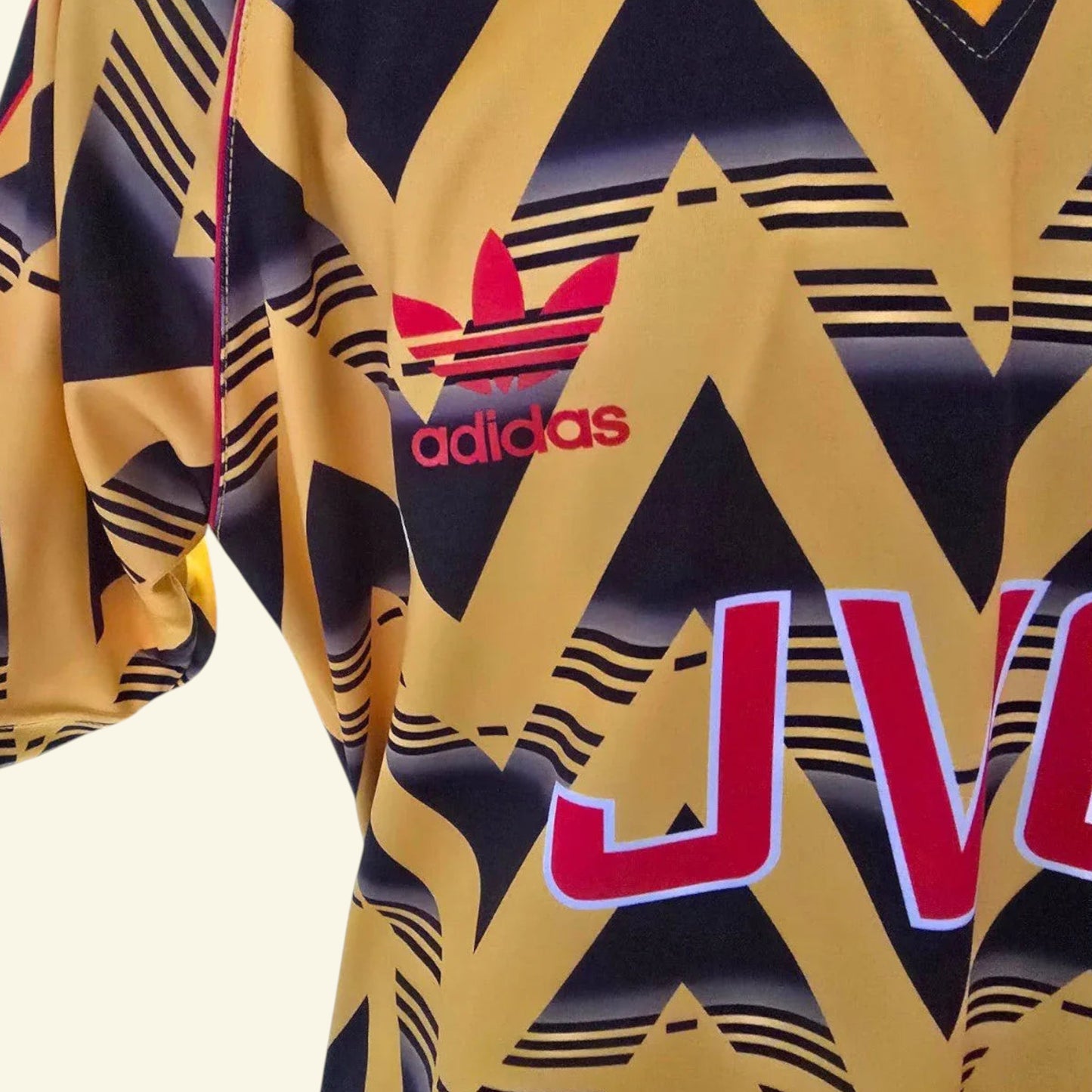 Gunners Replica Football Shirt 1991/93 Bruised Banana Retro UK XL - Timelessfashions