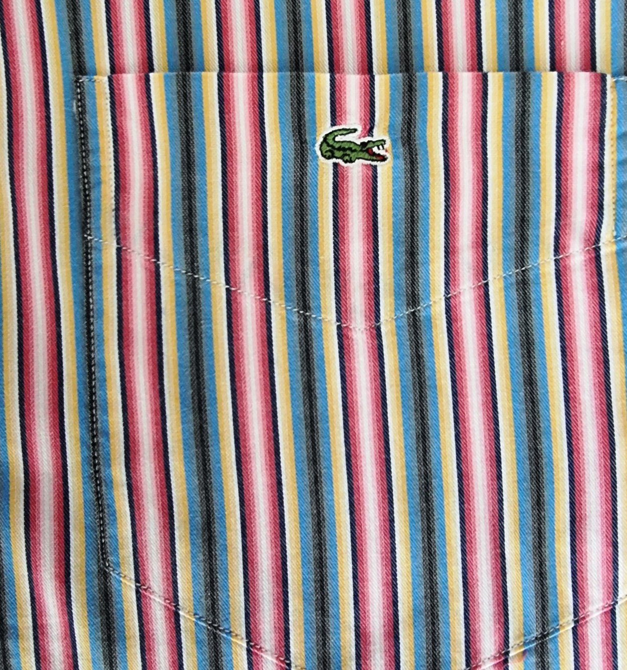Lacoste Men’s Striped Cotton Shirt UK L - Timelessfashions