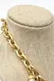 Linda Levinson Vintage Roman Coin Stone and Resin Link Chain Necklace Timeless Fashions