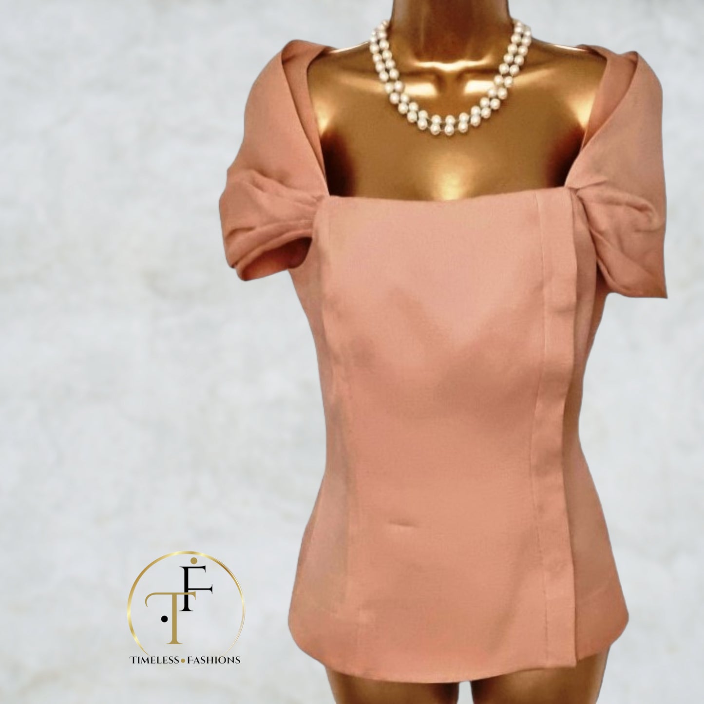 Alberta Ferretti Peach Silk and Cotton Top UK 10 US 6 EU 38 Timeless Fashions