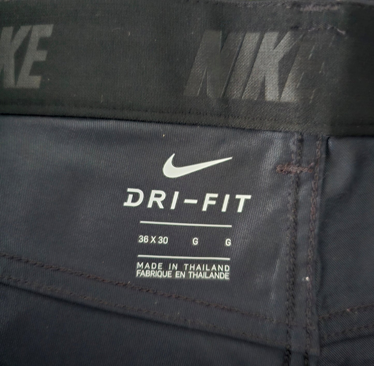 Nike Mens Black Golf Flex Hybrid Performance Dri Fit Stretch Trousers W36/L30 - Timelessfashions