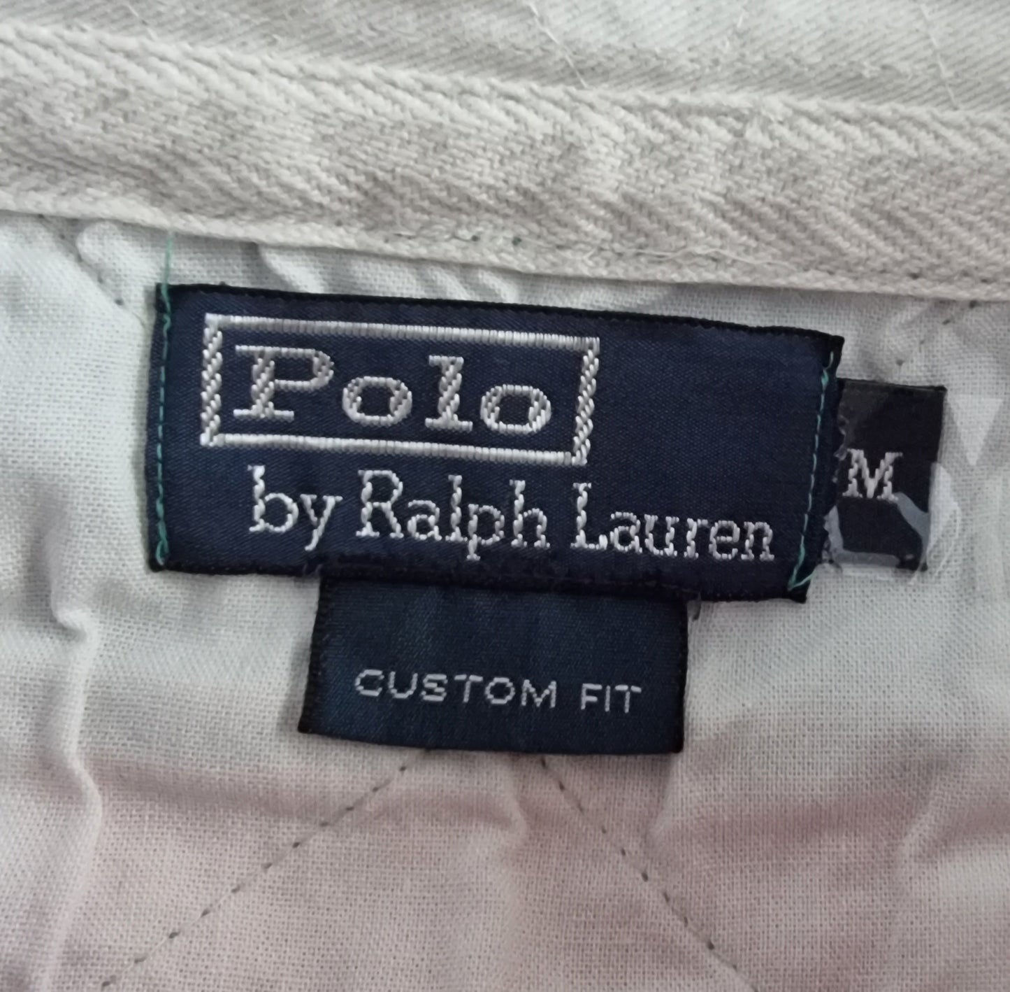 Polo Ralph Lauren Vintage Yacht Club 1st Class Flag Orange & Green Striped Shirt Size M - Timelessfashions