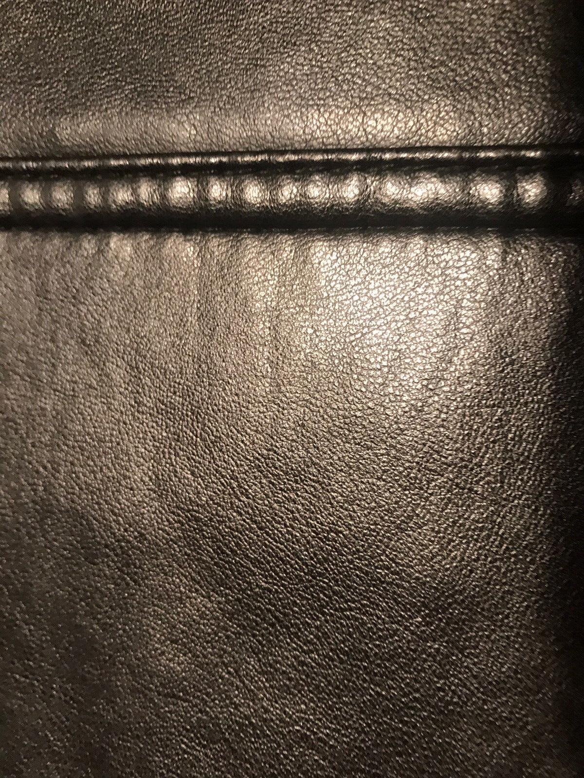 Italian Textile Group Mens Made in Italy Black Genuine Leather Jacket UK XL Timeless Fashions