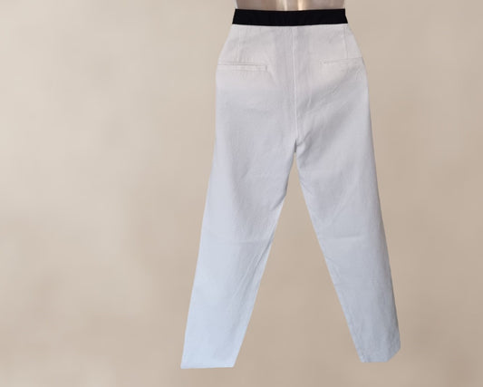 Marina Yachting White Women's Stretch Chino Trousers UK 10 US 6 EU 38 Timeless Fashions