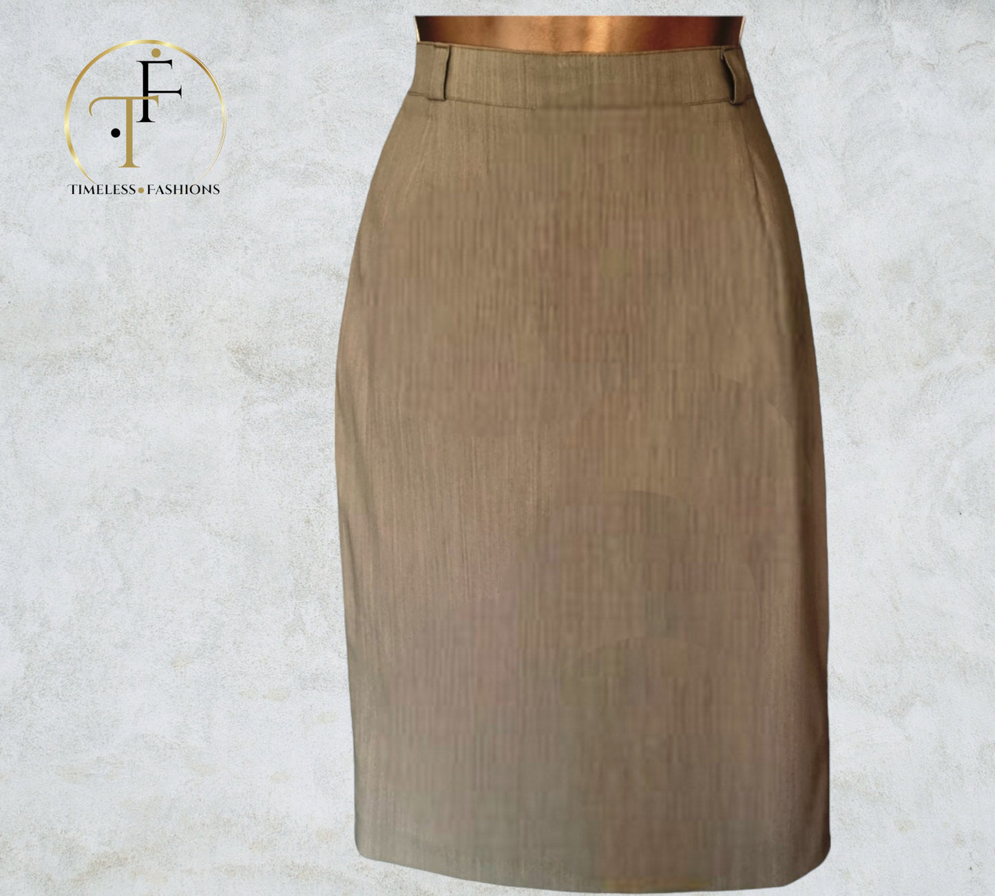 Gina B by Heidemann Sage Green Stretch Pencil Skirt UK 10 US 6 EU 38 Timeless Fashions