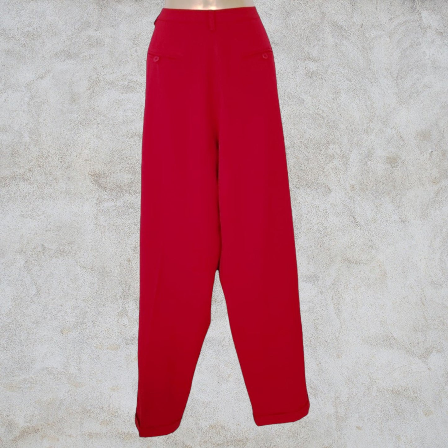 Ralph Lauren Red Vintage Trousers UK 12 US 8 EU 40 Timeless Fashions