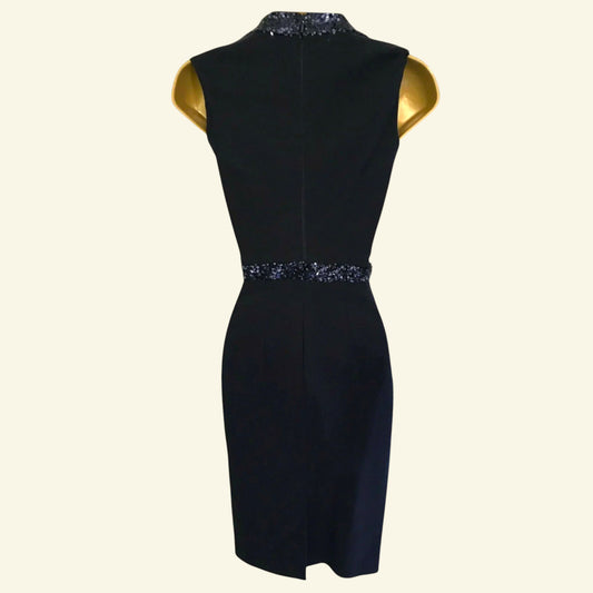 The Pretty Dress Company Women's Navy Sequin Bodycon Dress UK 6 - Timelessfashions