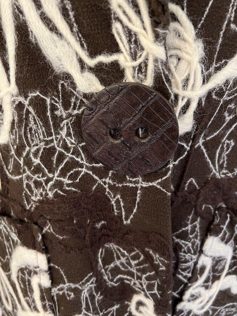 James Lakeland Ladies Brown & Cream Lagenlook Style Coat UK 14 US 10 EU 42 IT 46 - Timelessfashions