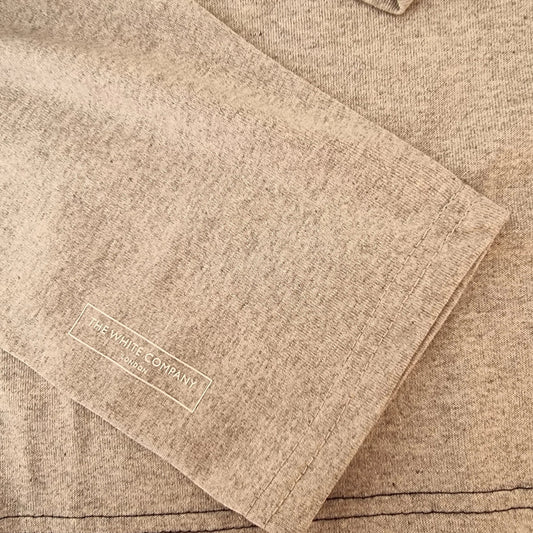 The White Company London Qatar Airways Mens Round Neck Top With Pocket Size M - Timelessfashions