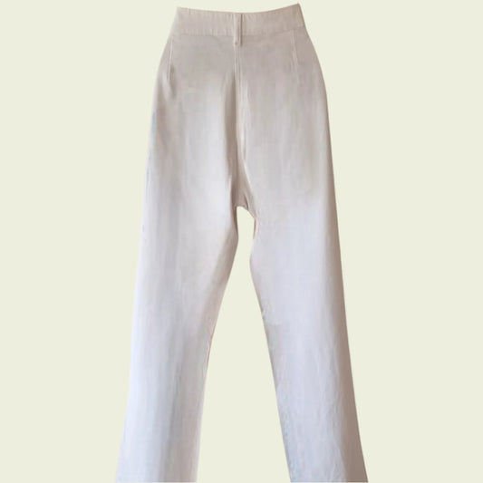 Marks and Spencer White Cotton Stretch Straight Leg Jeans UK 14 US 10 EU 42 - Timelessfashions